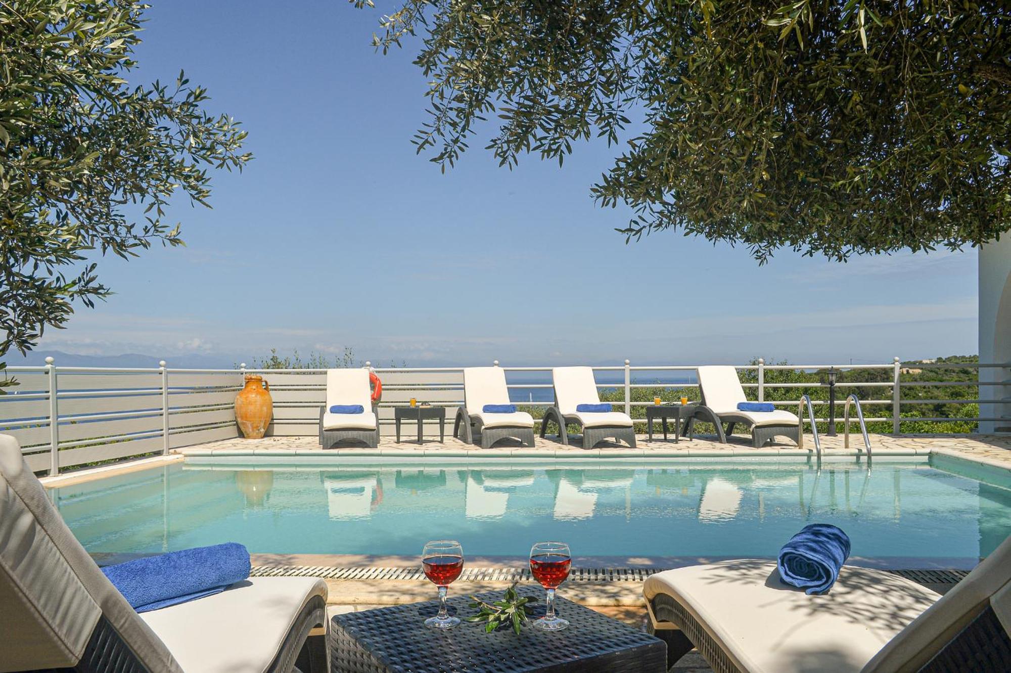 Porto Ozias Lioniskari Seaviews - Paxoi'S Private Pool Oasis 빌라 외부 사진