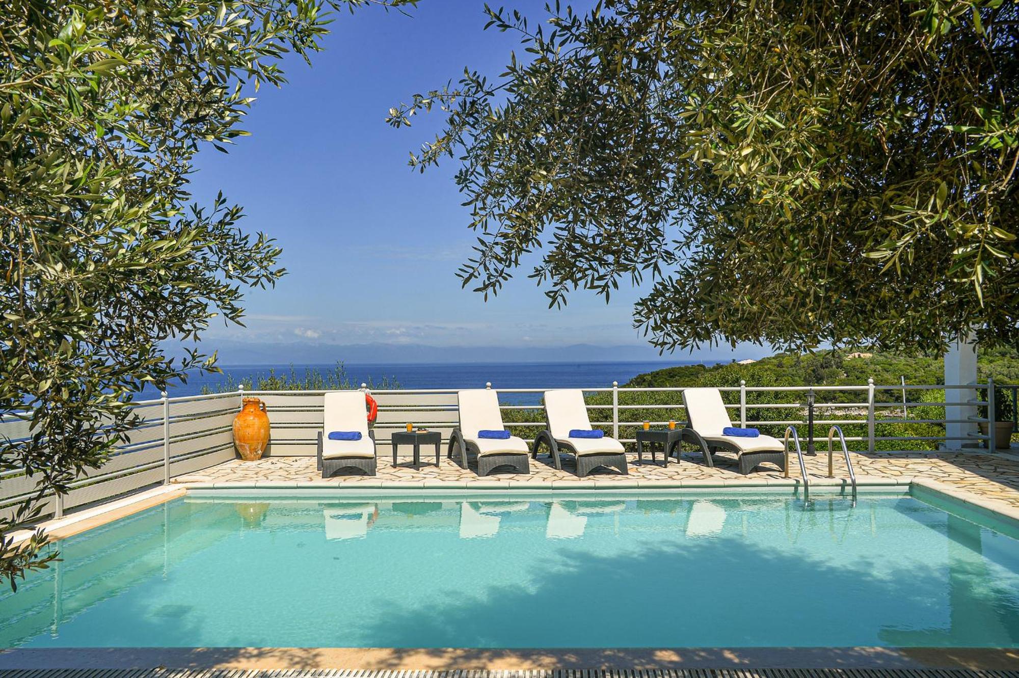 Porto Ozias Lioniskari Seaviews - Paxoi'S Private Pool Oasis 빌라 외부 사진